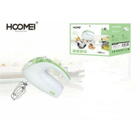 Trade Shop - Sbattitore Elettrico 5 Velocita' Frullatore Impastatore 150 Watt Hoomei Hm-6855 -