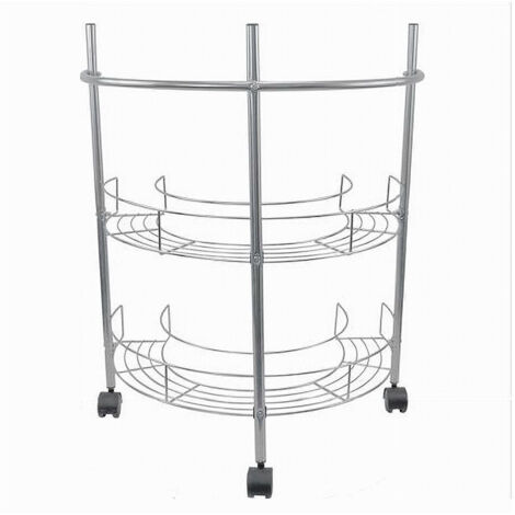 TRADE SHOP - Scaffale Mobiletto Carrello Sottolavabo Sotto Lavandino Bagno 2 Ripiani 59965 -
