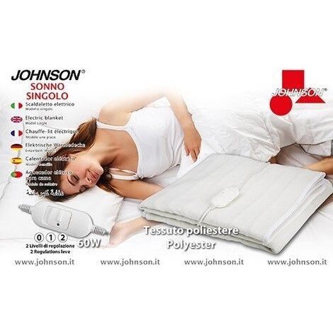TRADE SHOP - Scaldaletto Termocoperta Sonno Matrimoniale Scalda Letto 120 Watt 160 X 140 Cm -