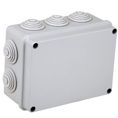 TRADE SHOP - Scatola Derivazione Cavi 19x14x7cm 10 Passacavi Jk625 Elettrocanali Esterna Ip44 -
