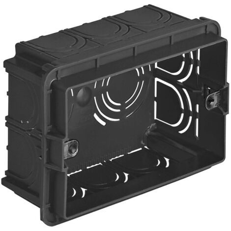 Trade Shop - Scatola Di Derivazione Per Installazione Cavi 3 Posti Ad Incasso 11 X 7.5 X 5 Cm -