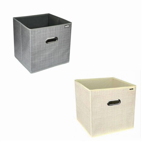 TRADE SHOP - Scatola Portadocumenti Di Archiviazione Ufficio Box Portatutto 25x25x25cm 69686 -