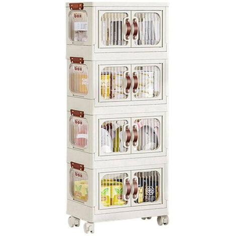 TRADE SHOP - Scatola Portaoggetti Contenitori Salva Spazio Quattro Strati Per Arredo Casa -