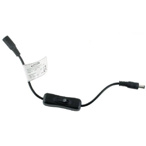 Trade Shop - SCHALTER FÜR LED-STREIFENANSCHLUSS DC 12V-24V 12A-TASTE S-12V-02 -      Schwarz