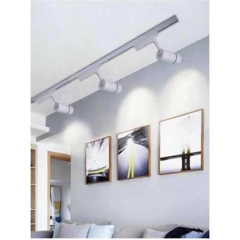 Trade Shop - Schienenprojektorlicht 30W LED-COB-Licht 6500K 3000K 4000K F30W-07A Weißstrahler -