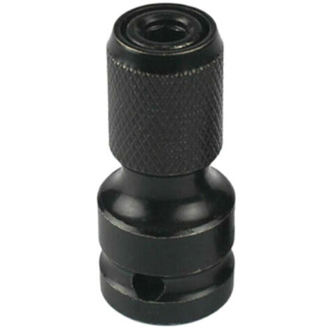 Trade-Shop Schlagschrauber Ratsche Stecknuss Adapter 1/2" Vierkant auf 1/4" Innensechskant HEX Bit für Schlagrschrauber / Bohrfutter Wechsel