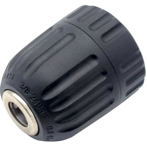 Trade-Shop Schnellspann Profi Bohrfutter, 1/2" x 20 UNF Gewinde, Spannbereich 0,8-10mm Ersatz für Kress 98022102, Metabo 63621900 / ohne Schlag