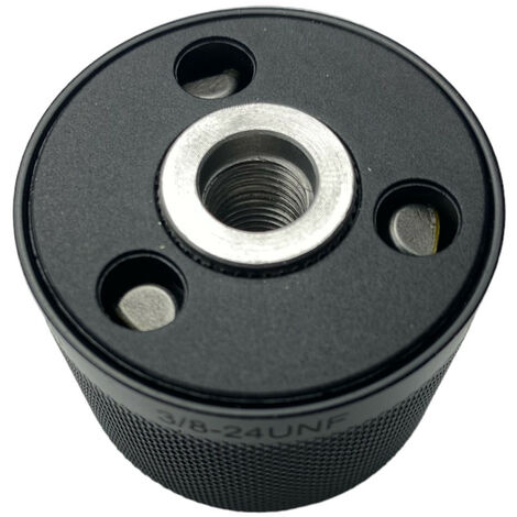 Trade-Shop Schnellspann Profi Bohrfutter Werkzeugaufnahme, 3/8 x 24 UNF Gewinde, Spannbereich 0,8-10mm für viele Schlagbohrmaschinen