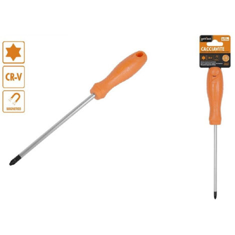 Trade Shop - SCHRAUBENDREHER 6X150 MM MIT MAGNETISCHER STERNSPITZE AUS CR-V-STAHL 97518 -