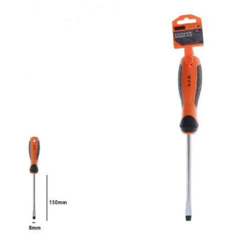Trade Shop - SCHRAUBENDREHER MAGNETSCHRAUBENDREHER BIT 8X150MM ERGONOMISCHER GRIFF 07433 -