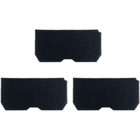 Trade-Shop Schwammfilter für Blomberg 7184981800 7184981400 7184981500 7184981700 7185981100 7185981200 7180682300 7184971100 7180681100 7180682000 - 3 Stück