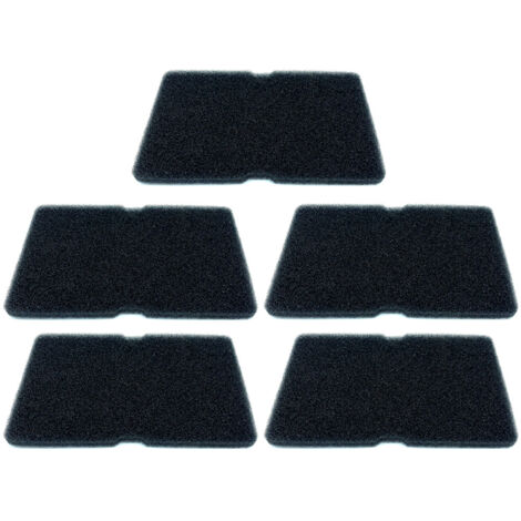 Trade-Shop Schwammfilter für Blomberg TKF 7451, TKF 7454 WE30, TKF 8451, DD LTS2832W, DD TKF8451AG50W, DE8433PA0W, DE8433, DE8434 RX0 - 5 Stück