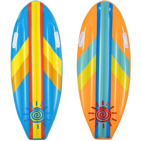Trade Shop - SCHWIMMBRETT 114X46CM MIT GRIFFEN KINDER MEERSCHWIMMBAD 2 SORTIERTE FARBEN 42046 -