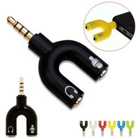 Trade Shop - Cuffie Con Microfono Cablate Stereo Per Pc Notebook Skype Msn  2 Jack 3.5mm