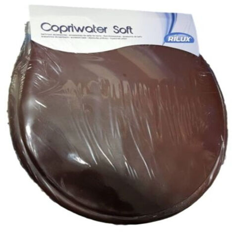 Trade Shop - Sedile Coprivaso Wc Water Copriwater Bagno Morbido Universale Effetto Pelle -       -3,5-