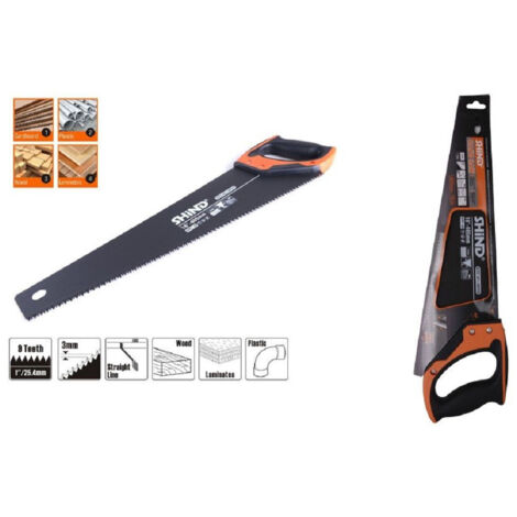 Trade Shop - Sega Segaccio Per Legno Plastica Laminati Cartone 16" 40cm Seghetto A Mano 94907 -