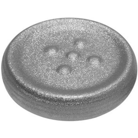 Trade Shop - Seifenschale Seifenhalter Silber gestreift Badezimmermöbel Zubehör 59940 -
