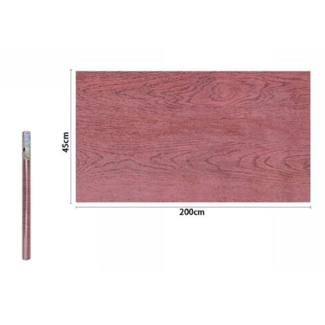 Trade Shop - Selbstklebende Wandfolie in Holzoptik, Rolle 45 cm x 2 m, Möbelschubladen 71249 -