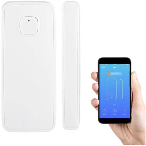 Trade Shop - Sensor Magnetico Puerta Y Ventana Alarma Wifi Con Alarma Antirrobo App De Seguridad -