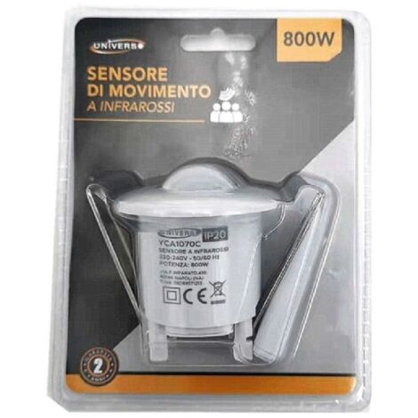 Sensore di Movimento Incasso 160º ▻600W/200W