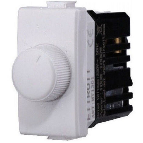 TRADE SHOP - Serie Bticino Frutti Matix Compatibile Presa Schuko Lan Pulsante Deviatore Usb - Dimmer