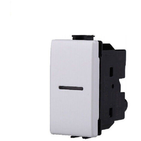 TRADE SHOP - Serie Bticino Frutti Matix Compatibile Presa Schuko Lan Pulsante Deviatore Usb -     Interruttore 1p assiale