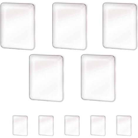 Trade Shop - Set 10 Pad Adesivi Per Accessori Cellulare Smartphone Attacca Tutto In Silicone -