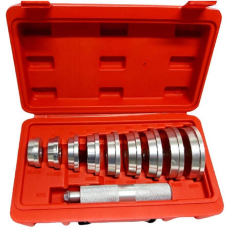 Trade Shop - Set 10 Piezas Extractores De Bujes Con Estuche Ruedas Coche Moto Camion -