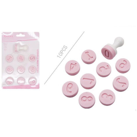 TRADE SHOP - Set 10pz Stampini Stampi Forma Numeri Per Dolci Pasta Biscotti Pasticceria 99023 -