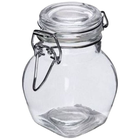 Trade Shop - SET 12 pz BARATTOLINO VASETTO MIT ERMETTIC TAPPOSITION SPEZIE IN VETRO 90ML -