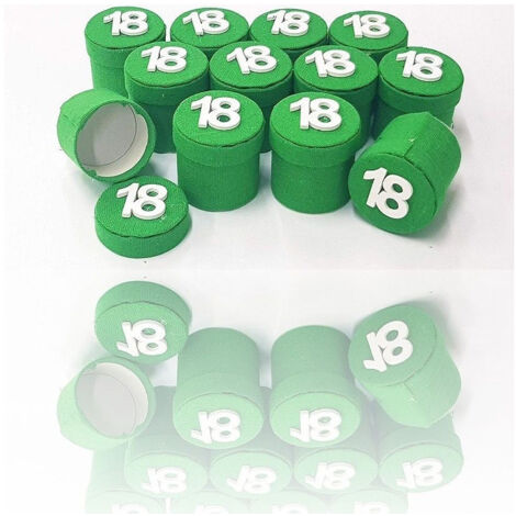 Trade Shop - SET 12-TEILIGE GESCHENKBOX GRÜN 18 JAHRE HOCHZEITSGESCHENKE -