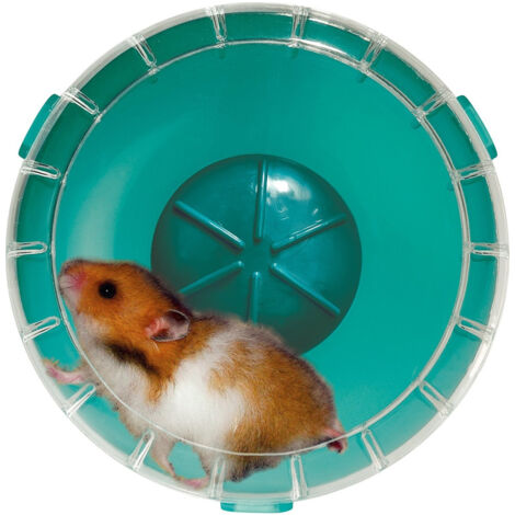Trade Shop - Set 2 Pz. Jaula Roedores Ruedas Para Hamsters Ratones Cobayas Juego Ejercicio Animal -