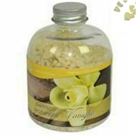 Trade Shop - SET 2 STÜCK DUFTSTEIN FLASCHE 400GR VANILLE DUFTSTEIN DEKORATION -