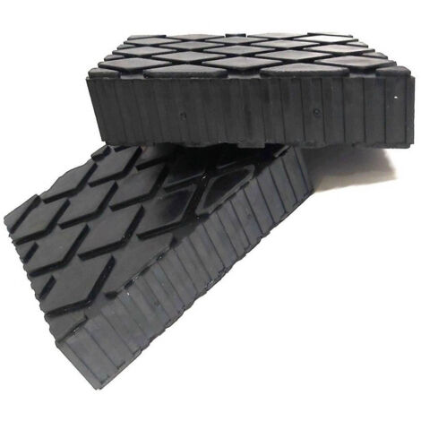 Trade Shop - SET 2 TAMPONI PEZES IN GOMMA FÜR SOLLEVATOREN TAMPONE 16 X 12 X 5 CM -