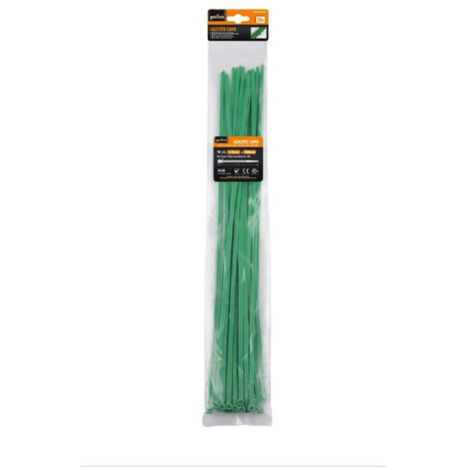 TRADE SHOP - Set 20 Pz Fascette Cavi Cavo Verde Stringenti In Plastica Nylon 4.8x500mm 92401 -