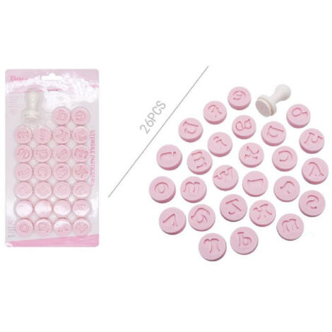 TRADE SHOP - Set 26 Stampi Forma Lettere Minuscole Per Dolci Pasta Biscotti Pasticceria 99024 -