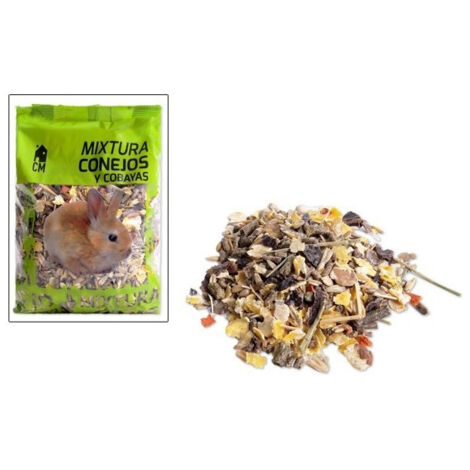 Trade Shop - Set 2pcs 700g Bolsa Pienso Cereal Semillas Maiz Para Conejos Pica Liebres -