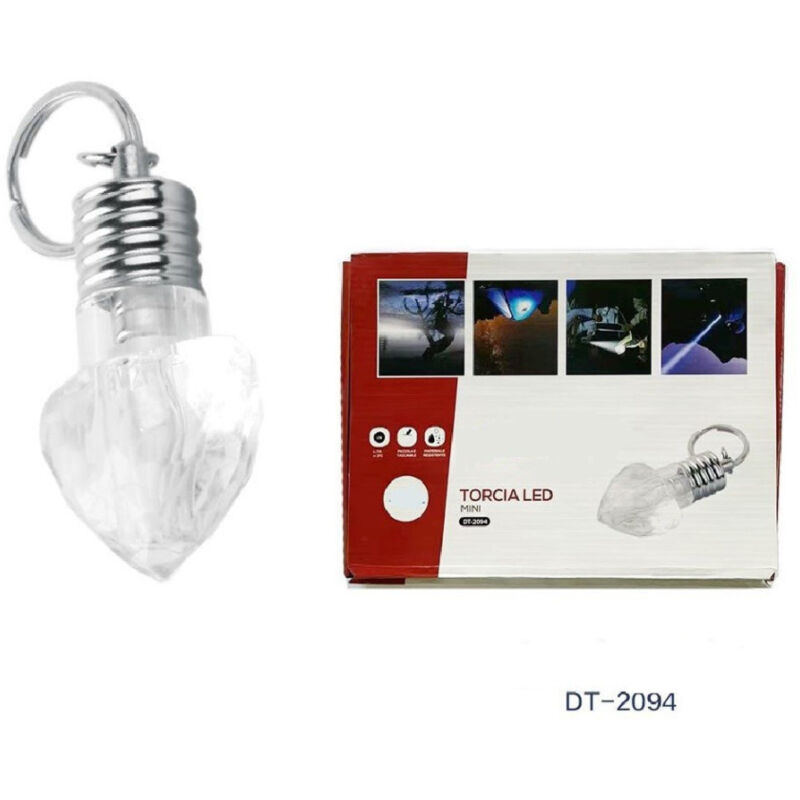 Trade Shop Traesio - Trade Shop - set 3 stück mini led smd herzförmige taschenlampe DT-2094 -