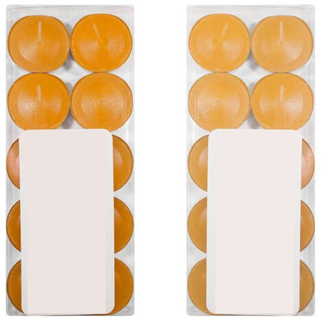 TRADE SHOP - Set 30 Candele Candela Profumata Fragranza Arancia Orange Arancione Profumo -
