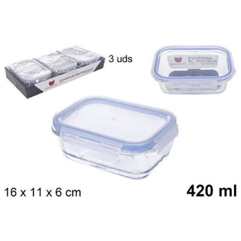 Trade Shop - SET 3PZ INVESTITIONEN MIT PLASTIC COPERK 420ML 110550 -