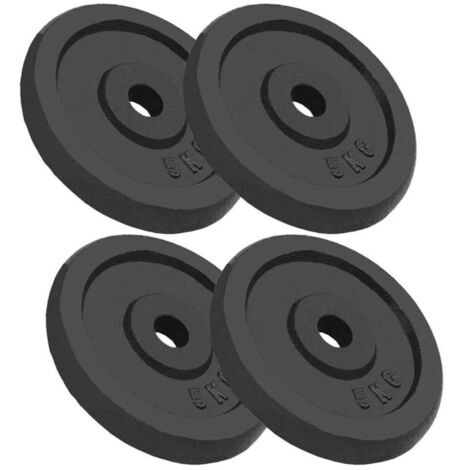Trade Shop - SET 4 DISCOUNTS FÜR MANUBER PESI DA 5 KG IN GHISA BILANCIERE F 30MM -