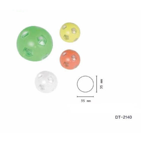 TRADE SHOP - Set 4 Pezzi Mini Torcia Portachiavi Led Pallone Da Calcio 35mm Tascabile Dt-2140 -