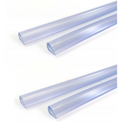 Trade Shop - Set 4 Strip De Parachoques Puerta De Coche Tuning Tuning Pvc Transparente 88cm 68cm -