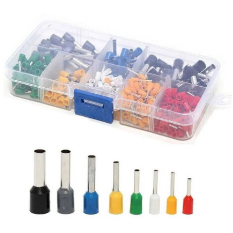 TRADE SHOP - Set 400 Terminali Crimpare Connettori Capicorda Elettrici Puntali Isolati 07427 -