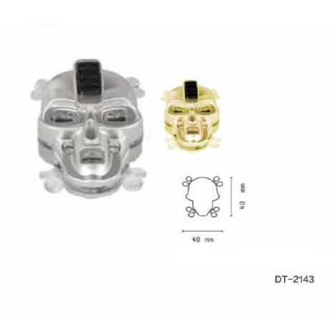 Trade Shop - Set 4pz Torcia Mini Portachiavi Led Forma Di Teschio Portatile Tascabile Dt-2143 -