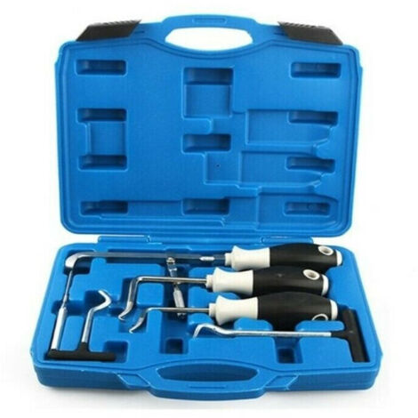 TRADE SHOP - Set 6 Attrezzi Ganci Per La Rimozione Guarnizioni Anelli O-ring Paraolio Hy63631 -