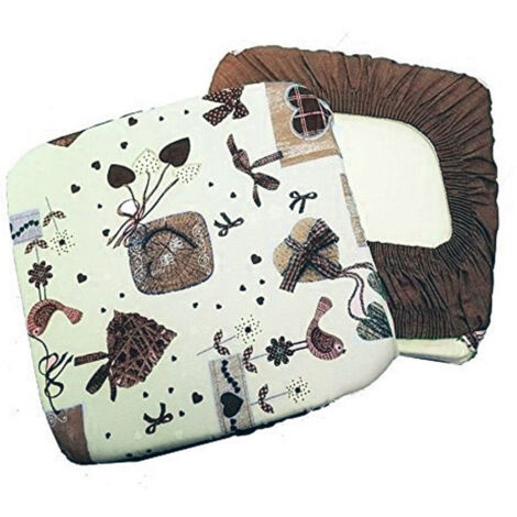 TRADE SHOP - Set 6 Coprisedia Cuscini Con Fascia Elastico Per Sedie Imbottito Sfoderabile -