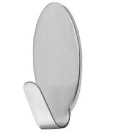 TRADE SHOP - Set 6 Ganci Appendini Adesivi Parete Casa Cucina Bagno Attaccapanni Ovali 59666 -