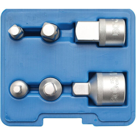 TRADE SHOP - Set 6 Pz Adattatori Riduttori Aumentatori Per Cricchetto Cromo Vanadium -