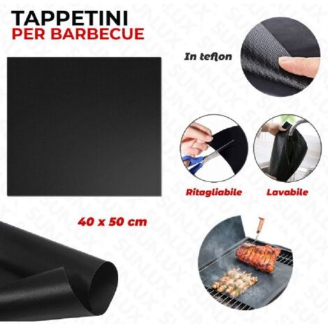 Tappetini Barbecue Set,Tappetino BBQ,Tappetino per Barbecue,Tappetino per  Grill,Grill Mat,Fogli Barbecue,Antiaderente Teflon cottura